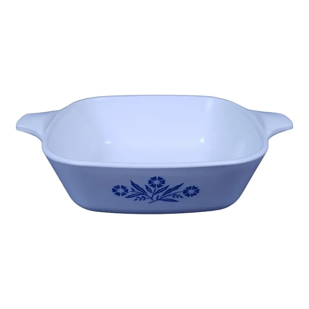 Vintage Corning Ware Blue Cornflower Petite Casserole Pan P-41 Missing Lid EUC